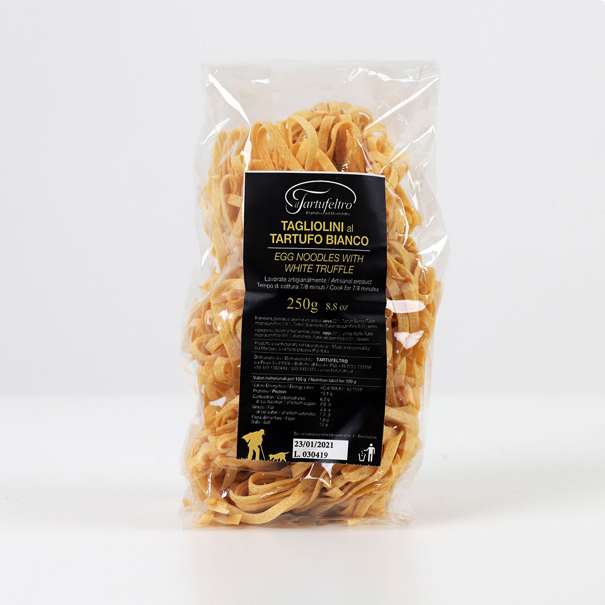 Tagliolini al tartufo bianco 250g - Il Tartufeltro, Tartufi del Montefeltro di alta qualità Tagliolini al tartufo bianco 250g - Il Tartufeltro, Tartufi del Montefeltro di alta qualità